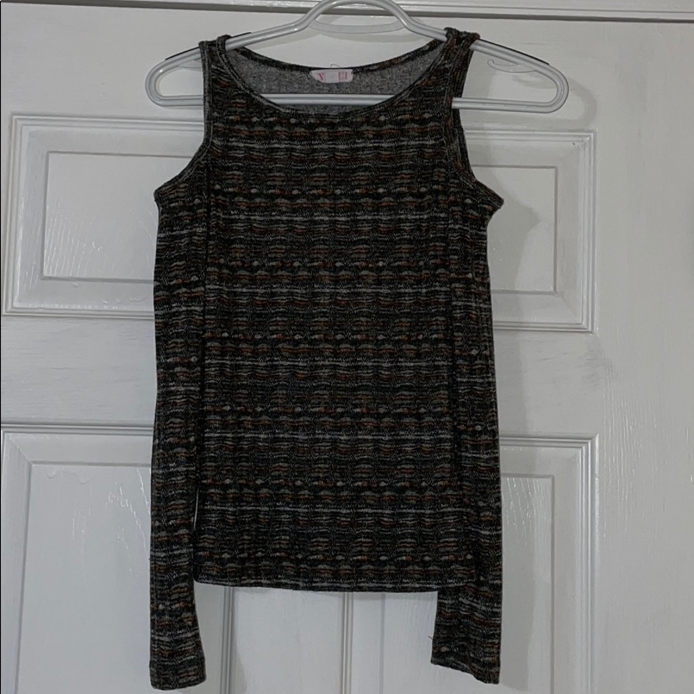 A’gaci- Sholder Cut Patterned Shirt